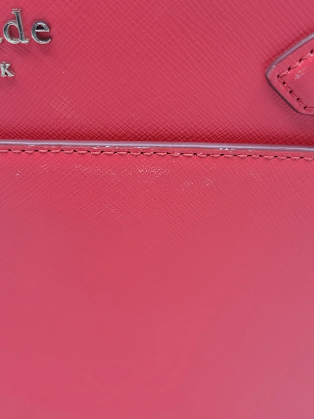 kate spade New York Red Structured Satchel With Long Strap